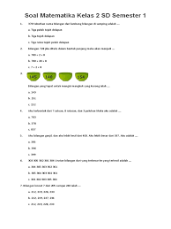 Maybe you would like to learn more about one of these? Contoh Soal Matematika Kelas 2 Sd Semester 1