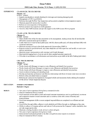 cdl truck driver resume samples