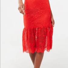 Forever 21 Dresses Forever2 Cherry Tomato Red Lace Halter Dress Poshmark