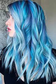 A deep neon purple is the base for this mane. 68 Daring Blue Hair Color For Edgy Women
