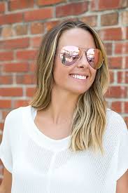 Rose Gold Aviators For Women