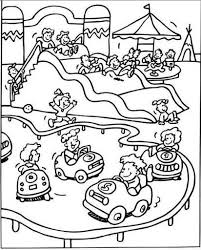 Dibujos con diferentes temas para colorear. En El Parque De Atracciones Coloring Pages Amusement Park Online Coloring Pages