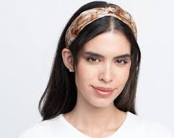 PATTERNPASSION1 Pure Silk Headband, 100% Natural Mulberry Silk, Twisted Knot, Turban Style, Unique Hand Painted Design, Gift for Her, Christmas Gift