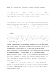 Later this act revised in 1974 and known as the contract act 1950 although the principle of contract law brought from england, but the malaysian contract law is fundamentally similar to the indian contract act. Section 10 1 Requires Parties To A Contract To Be Competent Explain This Requirement Studocu