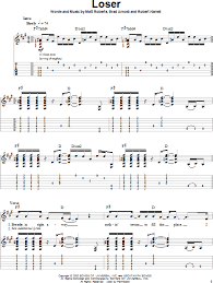 Loser Guitar Tab Play Along Zzounds