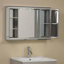 Illumine Dual Stainless Steel Medicine Cabinet With Lighted Mirror Home Depot Bathroom Medicine Cabinet Mirror Bathroom Medicine Cabinet