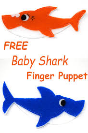 Baby Shark Finger Puppet Free Tutorial And Pattern Sew Modern Kids
