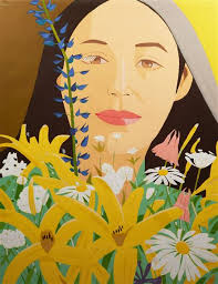He collaborated with printers and struggled to make the colors match the painting that inspired in until. Katz Alex Ada With Flowers Mutualart