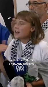Greta Thunberg gives her first words after she was released from the  Israeli prison