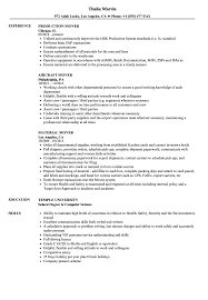 Mover Resume Samples Velvet Jobs