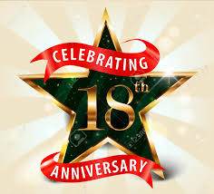 Well according to the anniversary symbols guideline; 18th Anniversary Rotary Club Of Guelph South