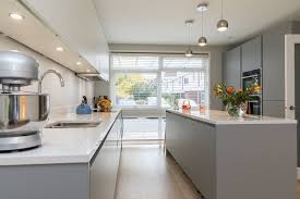 Pearl Grey White Lacquer Laminate Ultra Matt Kitchen From Lwk Kitchens Gray And White Kitchen White Gloss Kitchen Kitchen Base Units