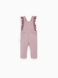 Zara Enfants Salopette A Volant Baby Girl Pants Kids Winter Fashion Girl Toddler Overalls