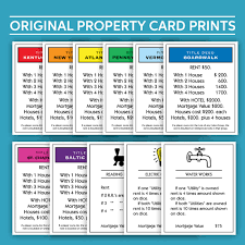 Get it as soon as wed, may 26. Classic Monopoly Property Card Poster Custom Monopoly Monopoly Cards Custom Street Signs