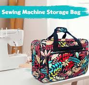 Amazon.com: Deevoka Bolsa para máquina de coser, bolsas de almacenamiento  útiles, de gran capacidad, para el hogar, organizador de cajas surtidas, ...