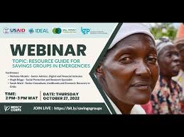 WEBINAR: Resource Guide for Savings Groups in Emergencies
