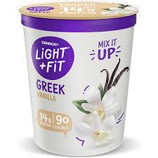Light Fit Nonfat Greek Yogurt Vanilla 32oz Wholesale Danone Food Service