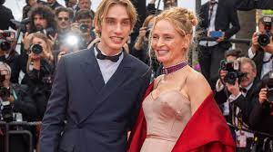 Uma Thurman, Ethan Hawkes rarely seen son Levon joins mom for red carpet  Cannes moment | HELLO!