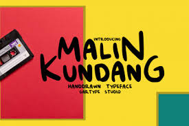 The essentially endless variations provide an opportunity for real individualization. Malin Kundang Script Font Befonts Com