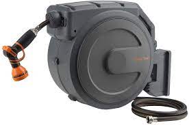Costway hose reel 1/2 65 + 6.5ft wall mounted auto winder retractable garden hose reel. Buy Giraffe Retractable Garden Hose Reel 90ft 5 8 Inch Hybrid Garden Hose 9 Pattern Hose Nozzle Any Length Lock Auto Rewind Wall Mounted 180 Swivel Bracket Online In Turkey B07rnx3bpw
