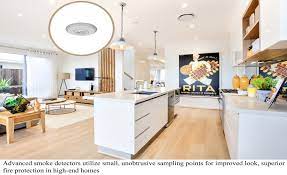 Carbon monoxide and smoke detector placement is just as important as having functioning alarms, so make sure we recommend placing detectors in all major areas of the home, including the basement, the dining room, the office, the. Discreet Smoke Detectors Gain Favor In High End Homes 2018 04 05 Walls Ceilings Online