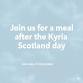 Meal together after Kyria Scotland day event image
