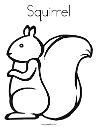 Squirrel Coloring Page Squirrel Coloring Page Fall Crafts For Kids Squirrel