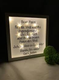 Ein brief an das patenkind zur taufe, kommunion, konfirmation oder firmung. Ein Toller Beleuchteter Rahmen Leuchtrahmen Als Geschenk Fur Die Paten Konfirmation Geschenk Fur Paten Geschenke Zur Konfirmation Beleuchteter Bilderrahmen