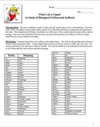 Biology Prefixes And Suffixes Printable And Digital Distance Learning Prefixes And Suffixes Prefixes New Vocabulary Words
