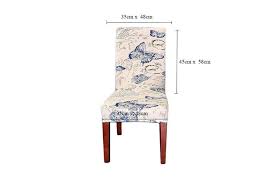 Buyue fast installation dining chair covers 4. Dining Room Chair Seat Covers Removable Washable Anti Dust Blue Butterfly 2 Pieces Matt Blatt