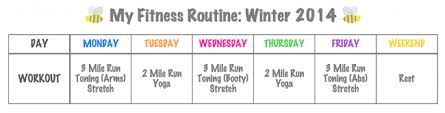 My Fitness Routine Winter 2014 Pretty Neat Living