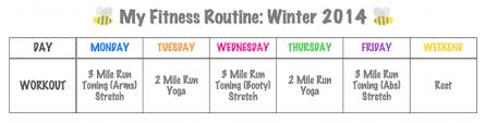 my fitness routine winter 2014 pretty neat living