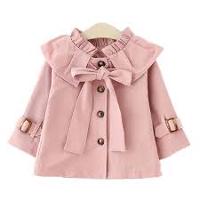 2017 Spring Autumn Girls Trench Coat Fashion Infant Toddler Outwear Children Clothing Kids Blazer Jackets Baby Girl Girls Trench Coat Kids Outfits Kids Fashion