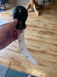 Stainless steel dispenser comes with a beveled needle tip to inject liquids. Thanks I Hate Flaccid Turkey Baster Tihi