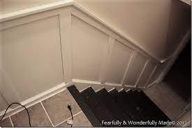 Wainscoting wallpaper dining room wainscoting basement laundry rooms.wainscoting corners guest rooms wainscoting blue subway tiles.wainscoting bedroom. Board And Batten Wainscoting Basement Stairway Pt 2 Made By Carli