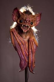 Vampire Bat Puppet Halloween Decorations Creepy Animals Vampire Bat Weird Animals