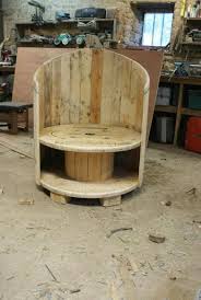 H (w/ a 6in drum) wooden cable spool wire reel. Cable Spool Repurposed As Tables And Chairs House And Garden Furniture