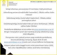 Kisi kisi simak ui pascasarjana. Simak Ui Setiap Tahunnya Pascasarjana Ui Membuka 3 Kali Facebook