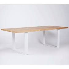 The Pyrmont Dining Table Elm Timber Top On White Steel Legs Urban Couture Designer Ho Glass Dining Room Furniture Oak Dining Table Furniture Design Modern