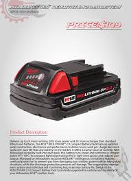 M18 18 Volt Lithium Ion Xc Extended Capacity Battery Pack 3 0ah Battery Pack Battery Cordless Power Tools
