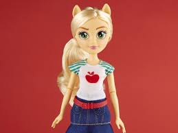 She participates in the academic decathlon, passing the baking contest but failing the spelling bee after misspelling onomatopoeia. My Little Pony Equestria Girls Applejack