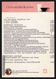 Bildergebnis Fur Ddr Speisekarte Getranke Karte Ddr Ddr Produkte