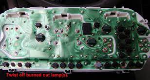 Visit the toyota dashboard lights and symbols guide. 97 01 Toyota Camry Instrument Cluster Bulb Replacement Axleaddict