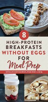 How To Meal Prep A High Protein Breakfast Without Eggs Healthy Breakfast Recipes Easy Healthy Breakfast Recipes Clean Eating Clean Eating Breakfast