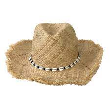 Shell straw hat
