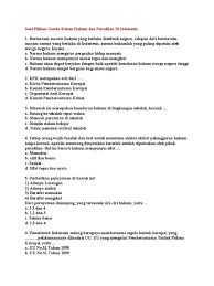 Pengertian perlindungan hukum menurut simanjuntak : Soal Pilihan Ganda Sistem Hukum Dan Peradilan Di Indonesia