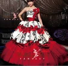 Red Black And White Gothic Wedding Dress From Weddingdressfantasy Com Wedding Dress Trends Red Wedding Dresses Black Wedding Dresses