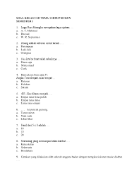Contoh soal tematik kelas 2. Doc Soal Kelas 2 Sd Tema 1 Hidup Rukun Semester 1 Sarni Wisholic Academia Edu