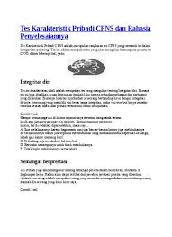 Check spelling or type a new query. Tes Karakteristik