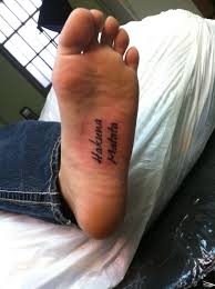 This cute little foot tattoo doubles as a moral compass. Small Tattoos On Foot Novocom Top